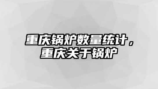 重慶鍋爐數(shù)量統(tǒng)計，重慶關于鍋爐