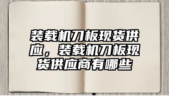 裝載機(jī)刀板現(xiàn)貨供應(yīng)，裝載機(jī)刀板現(xiàn)貨供應(yīng)商有哪些