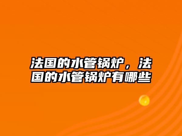 法國的水管鍋爐，法國的水管鍋爐有哪些