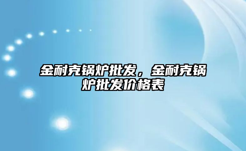 金耐克鍋爐批發(fā)，金耐克鍋爐批發(fā)價格表