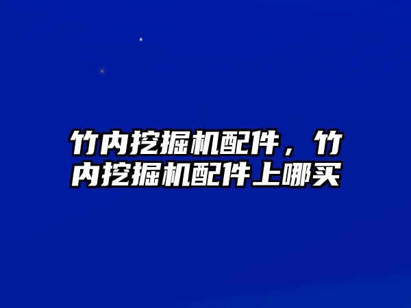 竹內(nèi)挖掘機配件，竹內(nèi)挖掘機配件上哪買