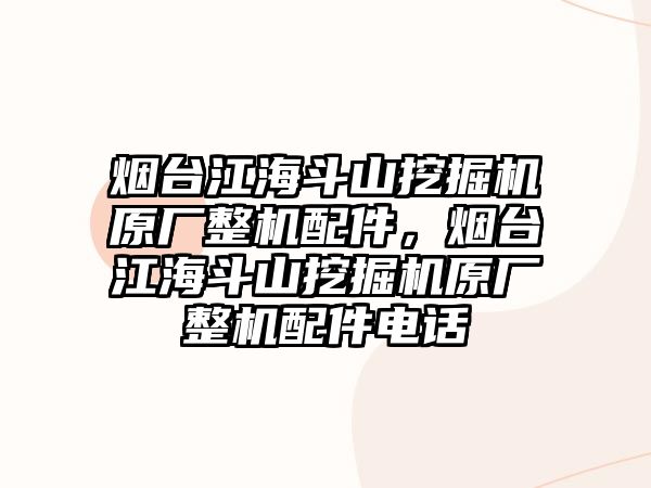 煙臺江海斗山挖掘機原廠整機配件，煙臺江海斗山挖掘機原廠整機配件電話