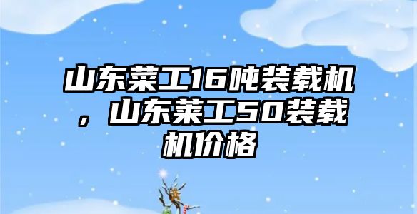 山東菜工16噸裝載機(jī)，山東萊工50裝載機(jī)價(jià)格