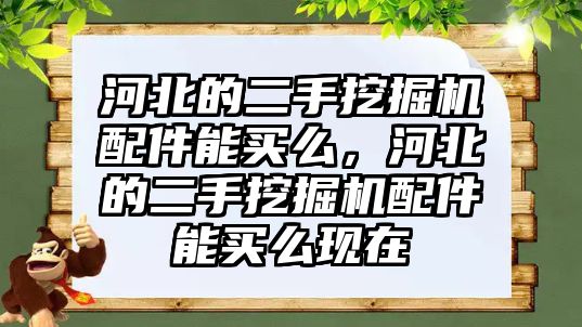 河北的二手挖掘機(jī)配件能買么，河北的二手挖掘機(jī)配件能買么現(xiàn)在