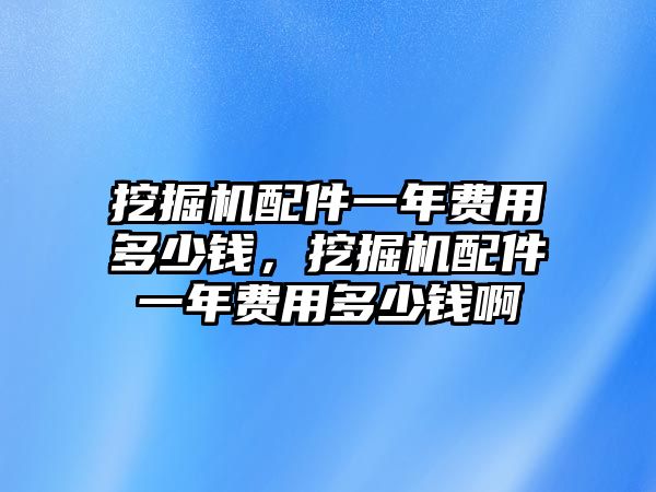 挖掘機(jī)配件一年費(fèi)用多少錢，挖掘機(jī)配件一年費(fèi)用多少錢啊