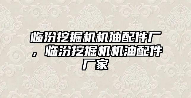 臨汾挖掘機機油配件廠，臨汾挖掘機機油配件廠家