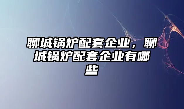 聊城鍋爐配套企業(yè)，聊城鍋爐配套企業(yè)有哪些