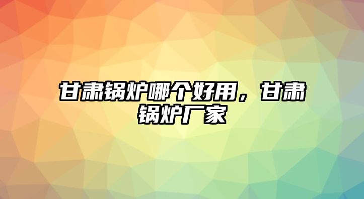 甘肅鍋爐哪個(gè)好用，甘肅鍋爐廠家